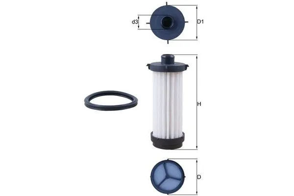 Şanzıman Yağ Filtresi  Mercedes CLA -Serisi (BM118)(03.2019->)  MAHLE HX 232D