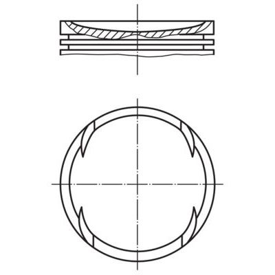 Piston (76.51MM-STD)  MAHLE 030 64 00