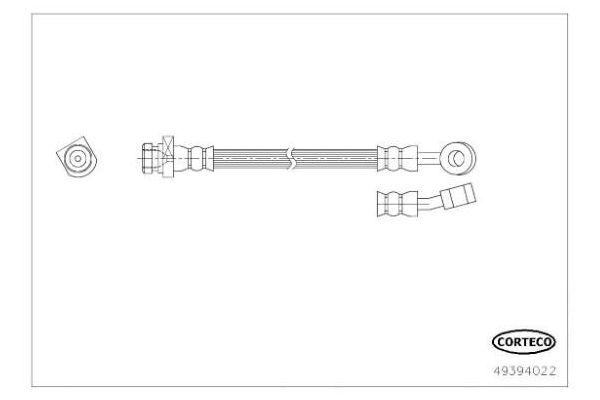 Fren Hortumu Arka Sol Hyundai i30 (FD)(06.2007->)  SVAC 80-0191