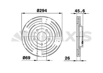 Fren Disk Ayna Ön Sağ ve Sol BRAXIS AE0776  4615A117