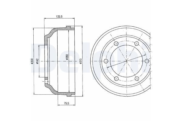 Kampana Arka Sağ veya Sol DELPHI BF317
