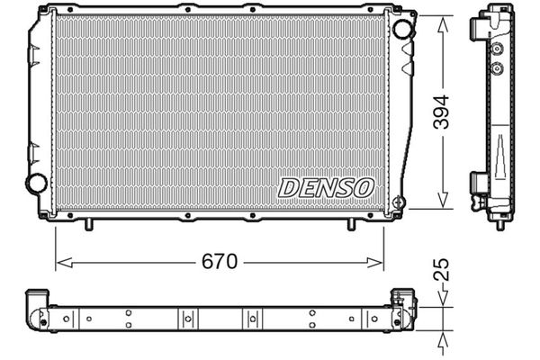 Su Radyatörü  DENSO DRM36016