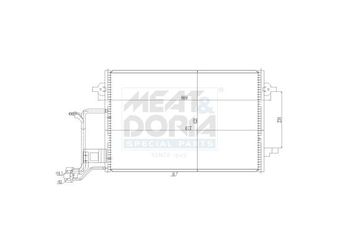 Klima Radyatörü  ORİS CVW722016  8D0260401G 8D0260403F 8D0260403G