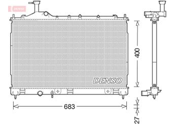 Su Radyatörü  DENSO DRM45038  DRM45038 1350A604