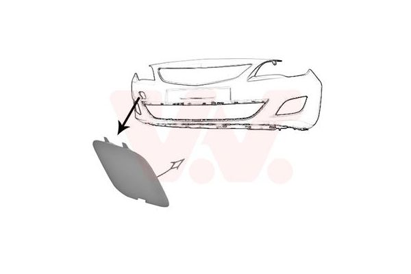 Tampon Çeki Demir Kapağı Ön Opel Astra J HB (12.2009->)  MGA 954589