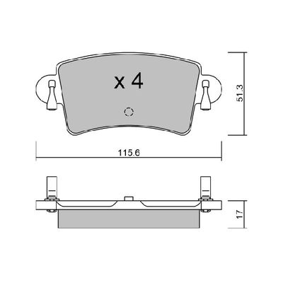 Fren Disk Balata Arka Renault Master II Tip 2 Kombi (09.2003->)  OPEL ORJINAL 95515197