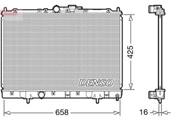 Su Radyatörü  DENSO DRM45051  DRM45051 MR373172 MR431239