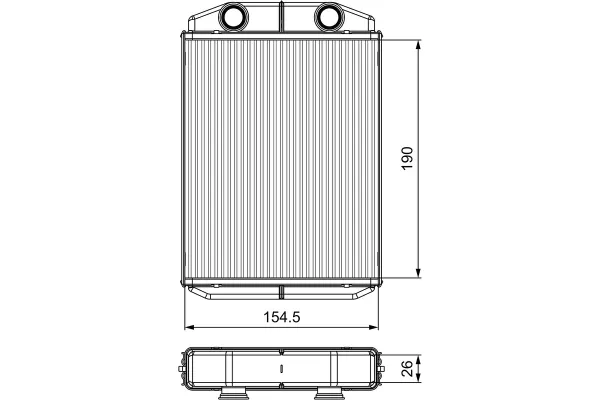 Kalorifer Radyatörü  VALEO 811553