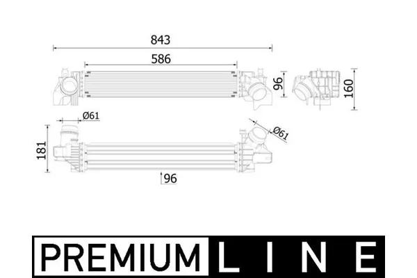 Turbo Radyatörü  BMW 2 Serisi Gran Coupe (F44)(2019->)  MAHLE CI 614 000P