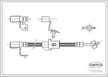 Fren Hortumu Ön Sağ MGA 51570  92AB2078DC 7111984