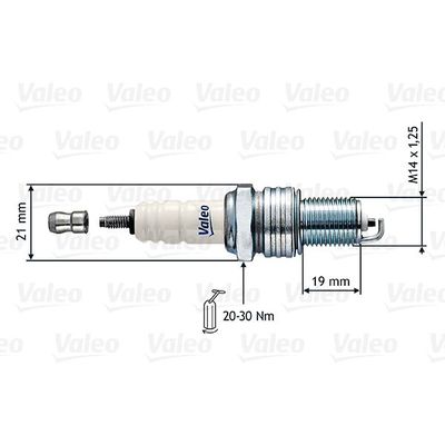 Ateşleme Bujisi  Hyundai Santa Fe (SM)(2001->)  VALEO 246857
