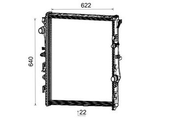 Su Radyatörü  MAHLE CR 2732 000P  214105169R 9075001200 A9075001200
