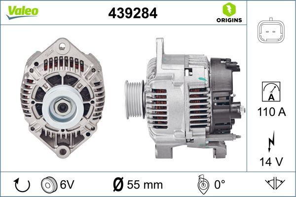 Alternatör  Renault Espace /Grand Espace (JE0)(07.2000->)  VALEO 439284