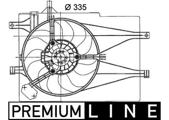 Radyatör Fan ve Motoru  MAHLE CFF 204 000P  46826690 0000046826690 46826688