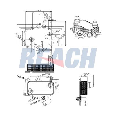 Motor Yağ Soğutucu  Alfa Romeo Giulietta (191)(2010->)  SUPSAN YS0083-01