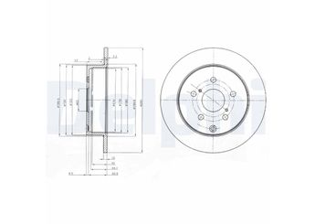 Fren Disk Ayna Arka Sağ ve Sol DELPHI BG4051  424310F010 42431-0F010