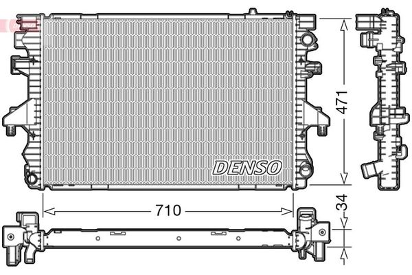 Su Radyatörü  DENSO DRM32040
