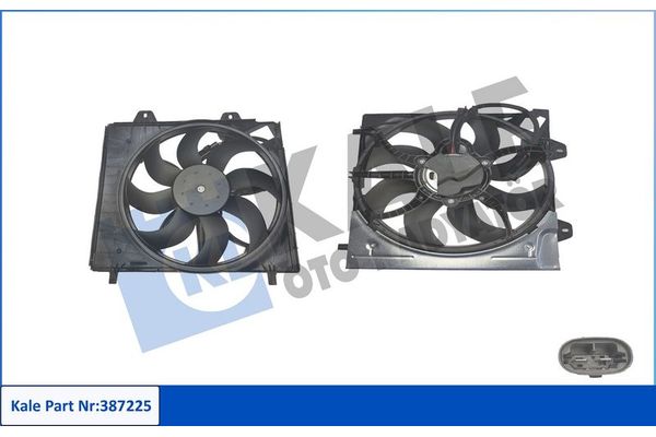 Radyatör Fan ve Motoru  Opel Corsa F / Corsa-e F (2019->)  PSA ORJINAL 9827752980