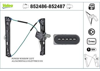 Cam Krikosu Ön Sol VALEO 852486  67627285855 67 62 7 285 855 67627406623 67 62 7 406 623 7285855 7 285 855 7406623 7 406 623