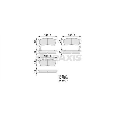 Fren Disk Balata Ön BRAXIS AA0395