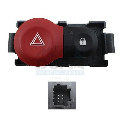 Dörtlü Flaşör Düğmesi  Renault Clio III Grandtour (01.2008->)  AEM 30 0763