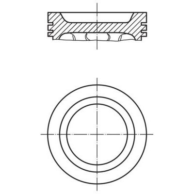Piston (83.01MM-STD)  MAHLE 038 52 00