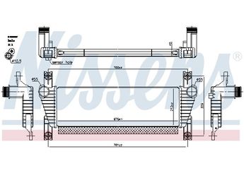 Turbo Radyatörü  FORD ORJINAL EB3G9L440DB  EB3G9L440DB 1725624 2036235 2092285 5260879 5285840 5296647 AB399L440BC AB399L440BD AB399L440BE AB399L440BF EB3G9L440BA