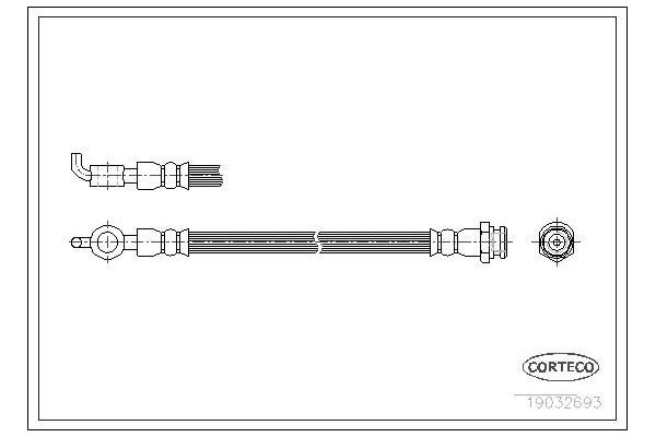 Fren Hortumu Ön Sağ veya Sol ASPART 3HOS1577