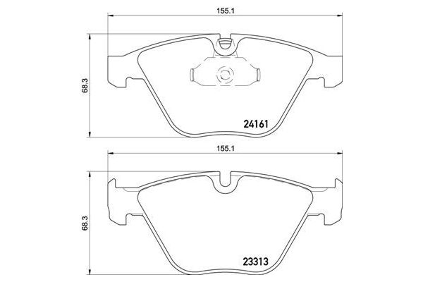 Fren Disk Balata Ön BMW 3 Serisi Cabrio (E93)(2006->)  BREMBO P 06 081