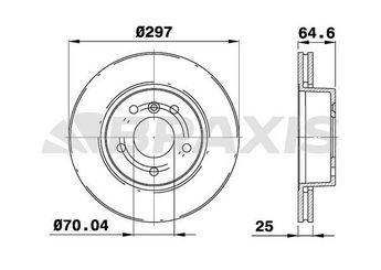 Fren Disk Ayna Ön Sağ ve Sol BRAXIS AD1026  NTC8780
