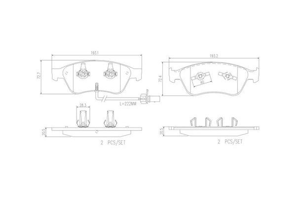 Fren Disk Balata Ön Audi S6 Avant (4F5)(10.2008->)  MAGNETI MARELLI 363700485102