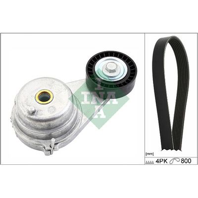 Vantilatör Kayış Seti  Smart Fortwo Cabrio (01.2007->)  INA 529 0147 10