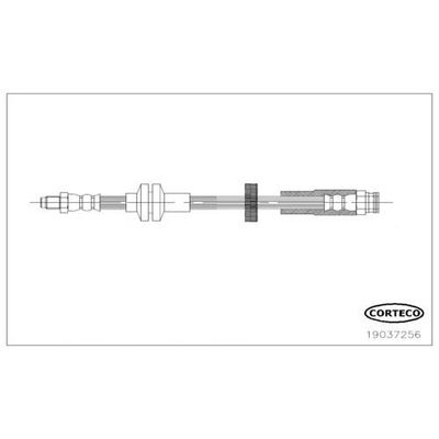 Fren Hortumu Ön Sağ veya Sol Alfa Romeo Giulietta (191)(2010->)  CAVO C901 026A