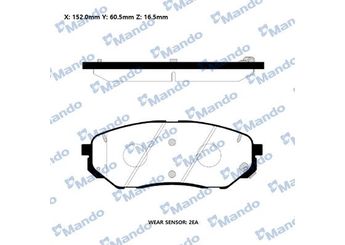 Fren Disk Balata Ön MANDO RMPK48  58101C5A70 58101S1A70 58101C5A00 S58101C5A70