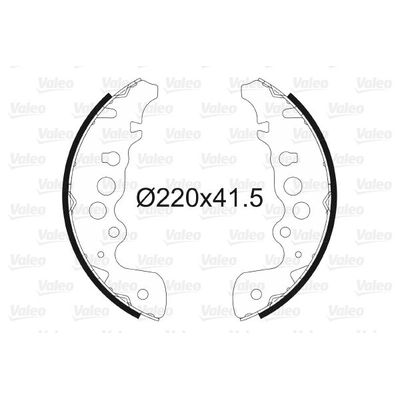 Fren Pabuçlu Balata Arka VALEO 562784