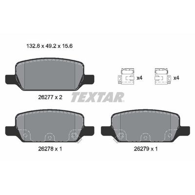 Fren Disk Balata Arka Tesla Model Y (01.2021->)  TRW GDB2380BTE