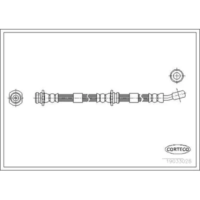 Fren Hortumu Ön Sağ veya Sol Nissan Micra (K11)(02.1998->)  BRAXIS AH0565