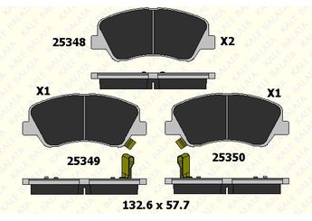 Fren Disk Balata Ön KALE BALATA 25348 175 05  