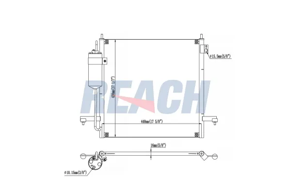 Klima Radyatörü  MAHER 10913