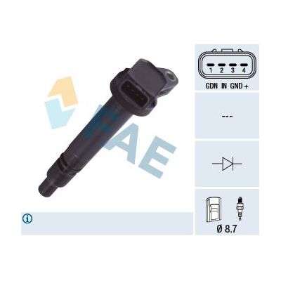 Ateşleme Bobini  Toyota Urban Cruiser (NLP11/NSP11)(02.2009->)  FITPART FIT12005153T