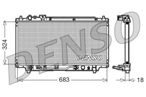 Su Radyatörü  DENSO DRM44001