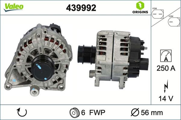 Alternatör  Mercedes E -Serisi Sedan (BM 213)(08.2016->)  VALEO 439992