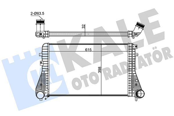 Turbo Radyatörü  Volkswagen Sharan (7N1)(05.2010->2015)  KALE 342900