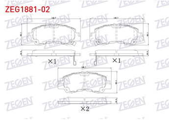 Fren Disk Balata Ön ZEGEN ZEG1881-02  
