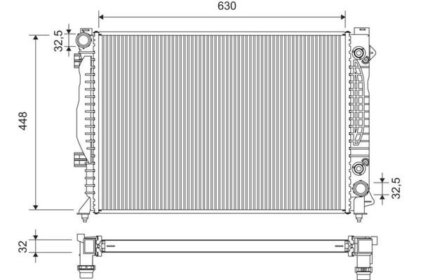 Su Radyatörü  Audi Allroad Quattro (4B5)(02.2000->)  VALEO 734753