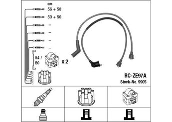 Buji Kablosu  NGK 9905  18097B 0000-18-097B 824818150A 8248-18-150A 856218150A 8562-18-150A