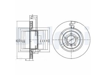 Fren Disk Ayna Ön Sağ ve Sol DELPHI BG9009C  LR189028 LR031843 SDB500140 SDB500192 SDB500193