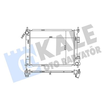 Su Radyatörü  Renault Talisman Grandtour (11.2015->)  KALE 355510