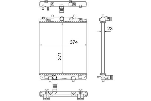 Su Radyatörü  BMW X2 Serisi (F39)(11.2017->)  MAHLE CR 2035 000S