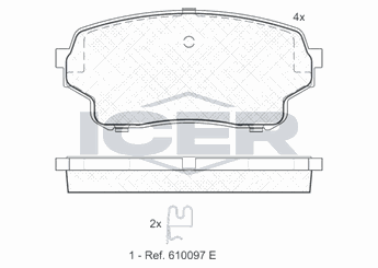 Fren Disk Balata Ön OTOZONE FDO8055-R  5520050J00 5520050J01 5520050J02 55200-50J00 55200-50J01 55200-50J02 5520050J03 55200-50J03
